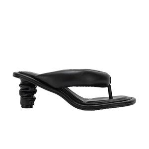 NEW JW PEI Black Talia Puffed Vegan Leather Sandal